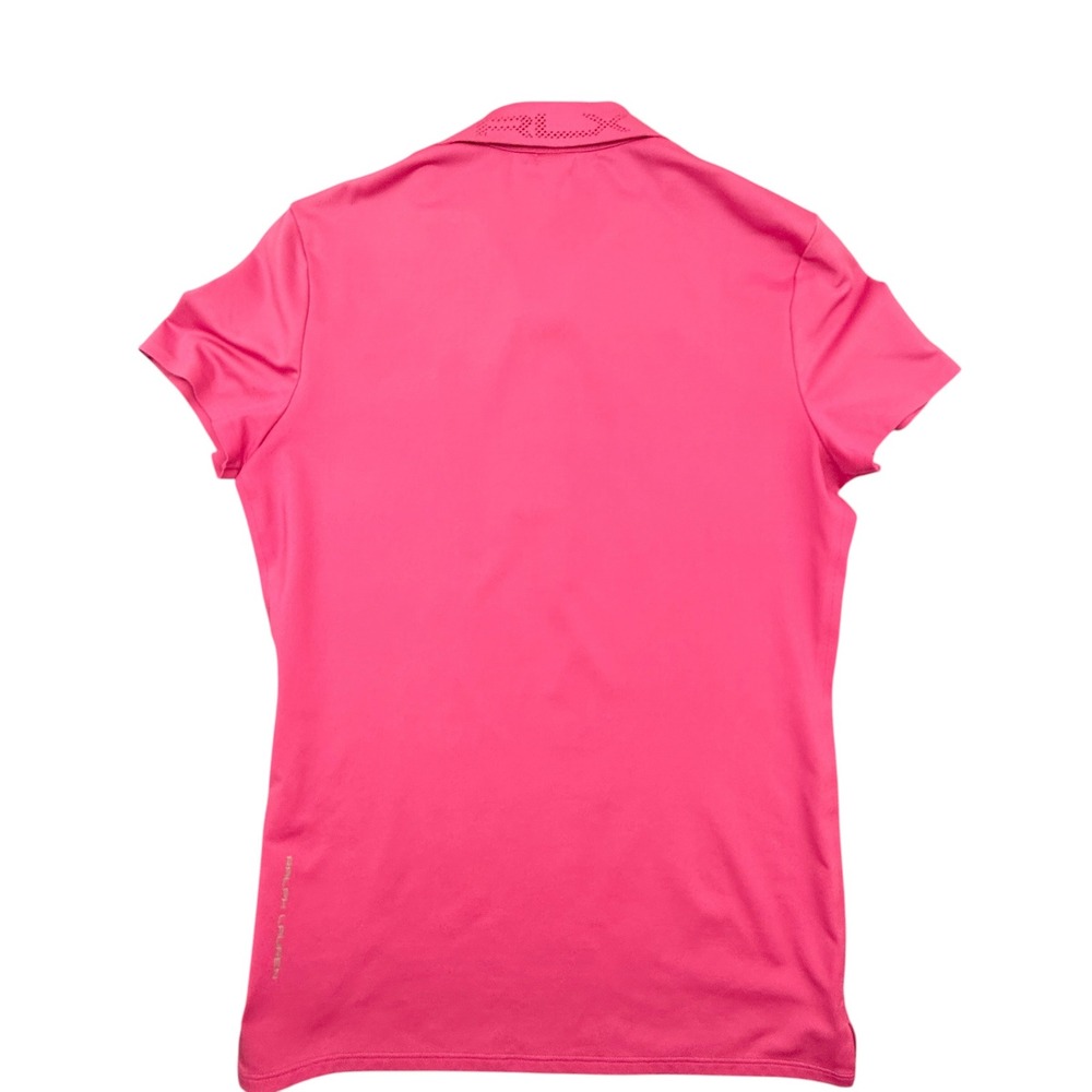 RLX Ralph Lauren Polo Women Medium Pink Golf Activewear Performance Short Sleeve - Picture 2 of 13